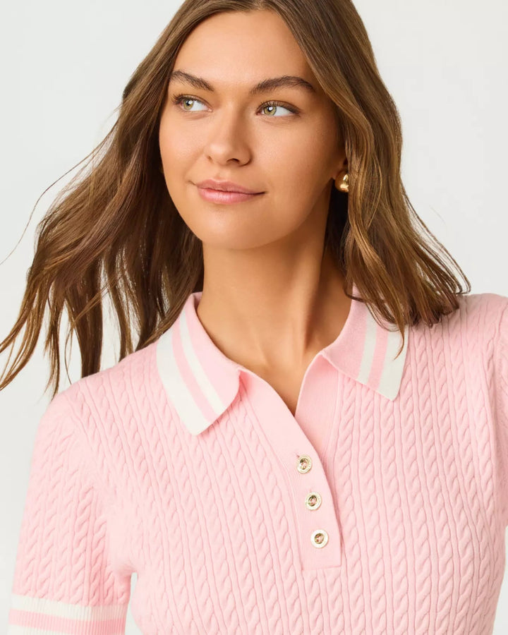 Suzette Sweater - Pink Muse X Resort White Tipping