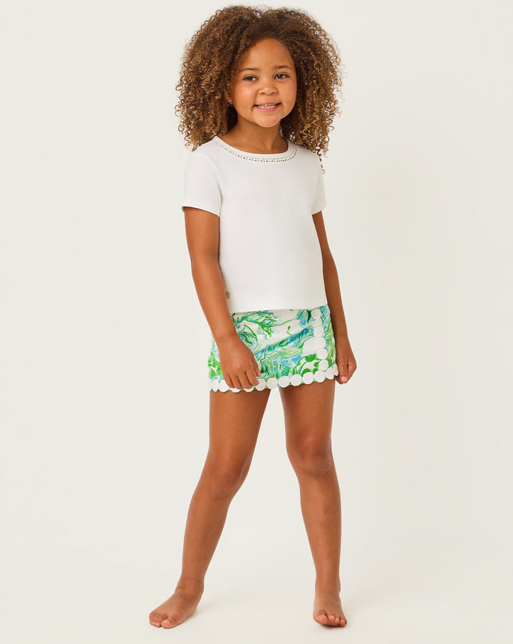 Mini Michelina Skort - Capri Blue Galloping Gals