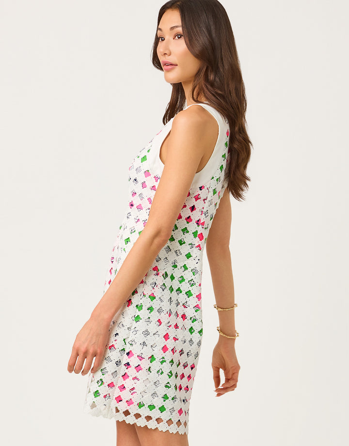 Lydon Lace Shift Dress - Cherry Blossom Chicken