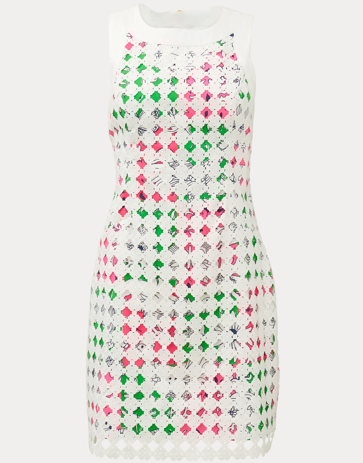 Lydon Lace Shift Dress - Cherry Blossom Chicken