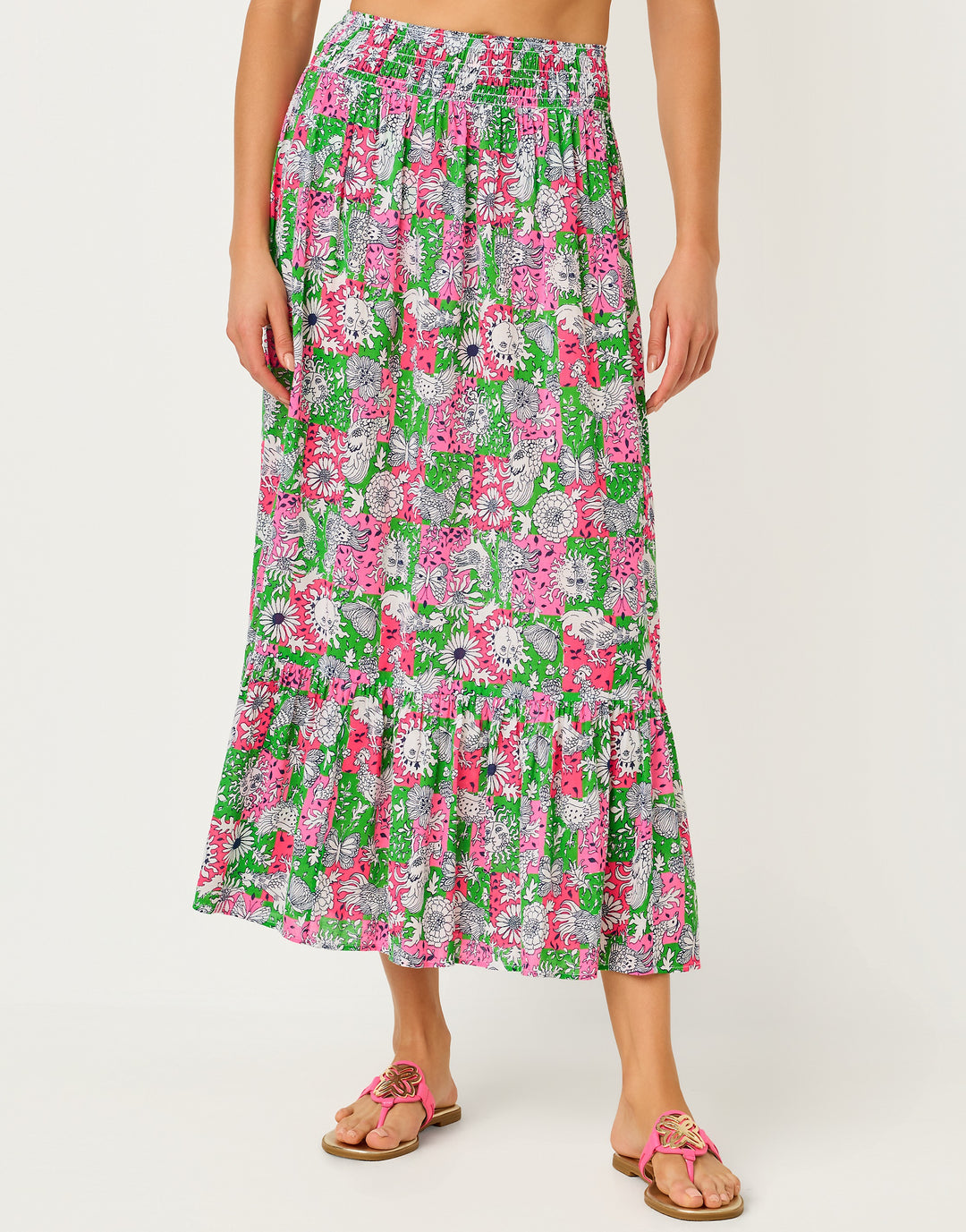 Enzo Maxi Skirt Coverup - Cherry Blossom Lil Chicken