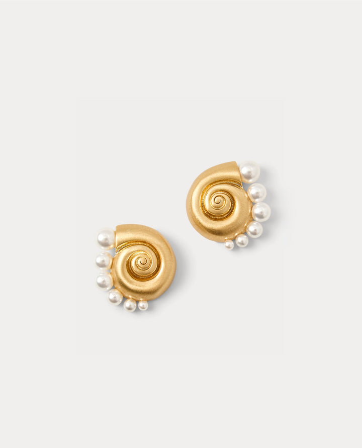 Ship To Shore Stud Earring - Gold Metallic