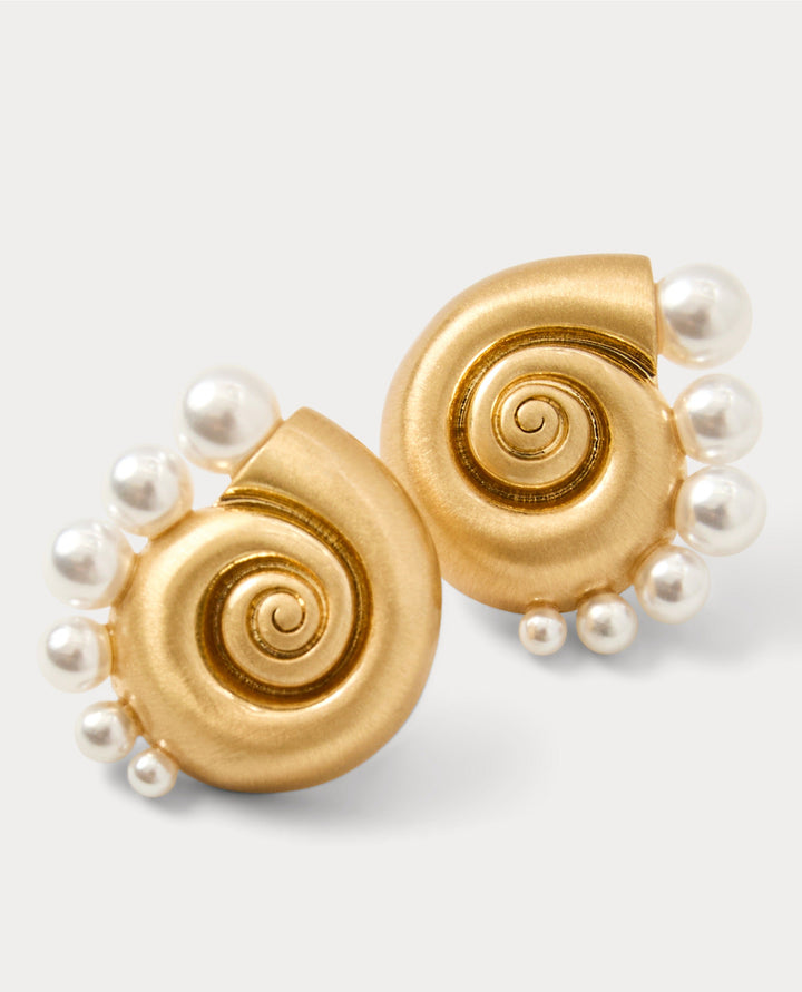 Ship To Shore Stud Earring - Gold Metallic