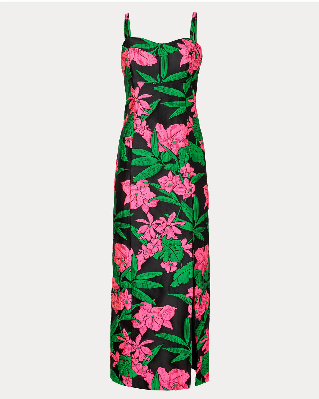 Alima Maxi Dress - Noir Jungle Bouquet