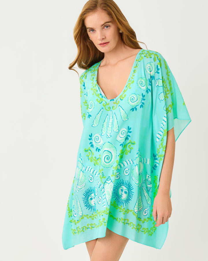 Airsy Caftan Cover-Up - Day Dream Blue Throw Me A Line
