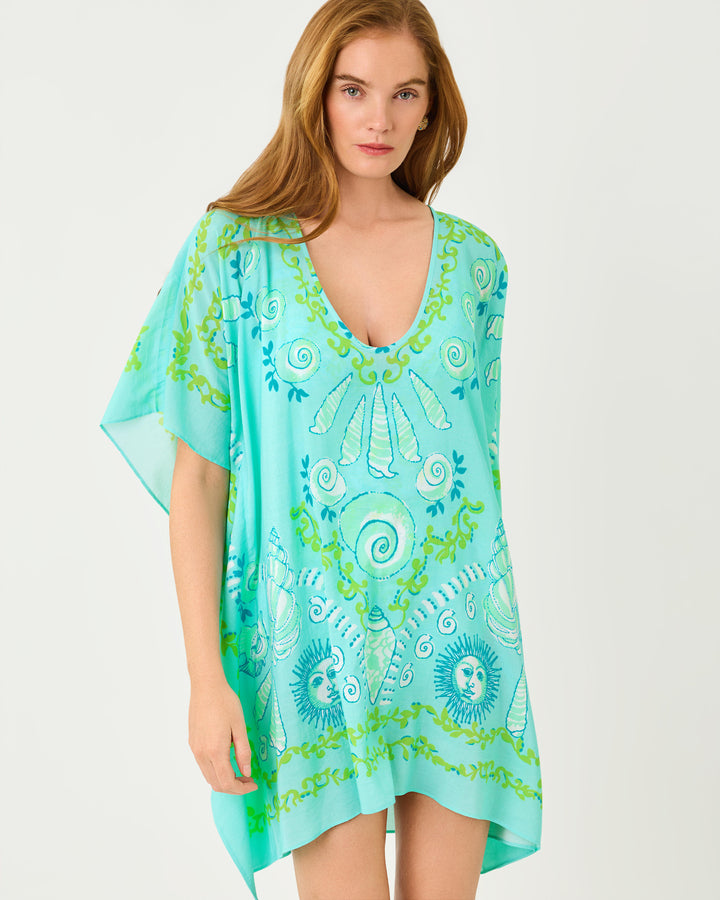 Airsy Caftan Cover-Up - Day Dream Blue Throw Me A Line