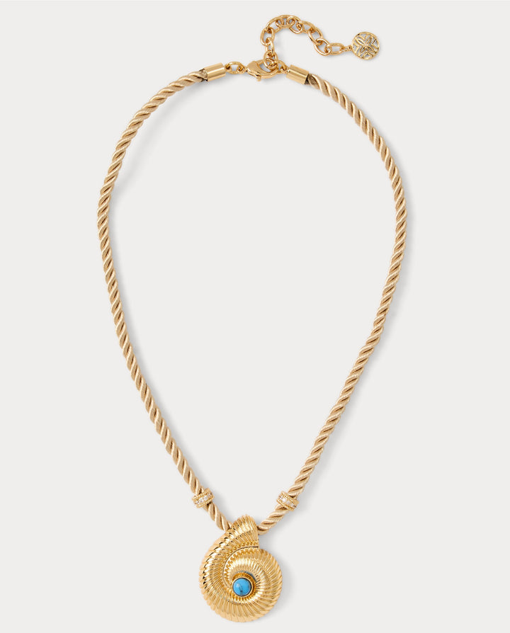 Shell Shine Necklace - Gold Metallic