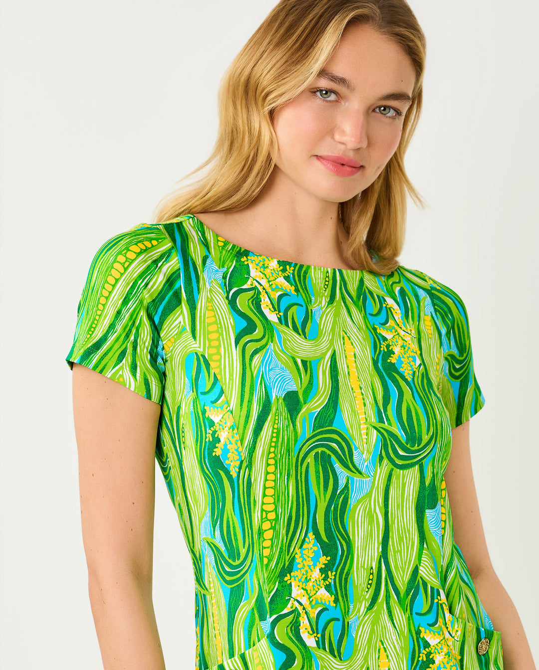 Chelle Upf 50+ Dress - Turquoise Tide Sweet Corn