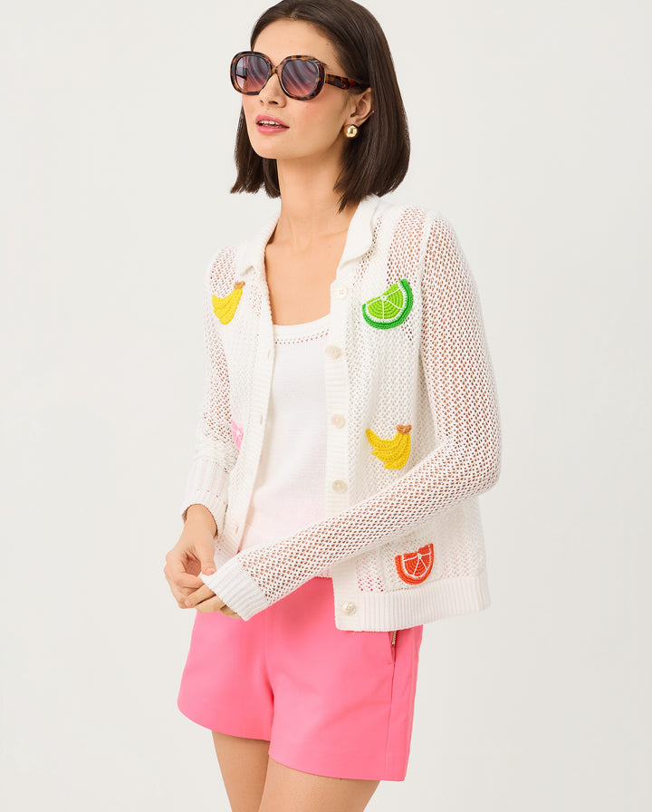 Cormac Mesh Sweater Set - Resort White Tooty Fruity Crochet