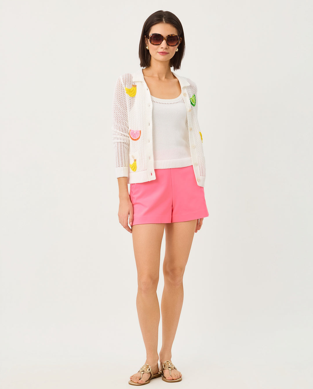 Cormac Mesh Sweater Set - Resort White Tooty Fruity Crochet