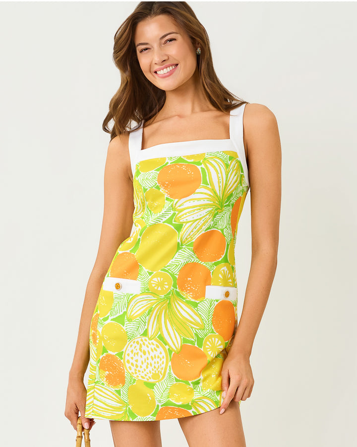 Duffy Shift Dress - Island Palm Oversized Zesty