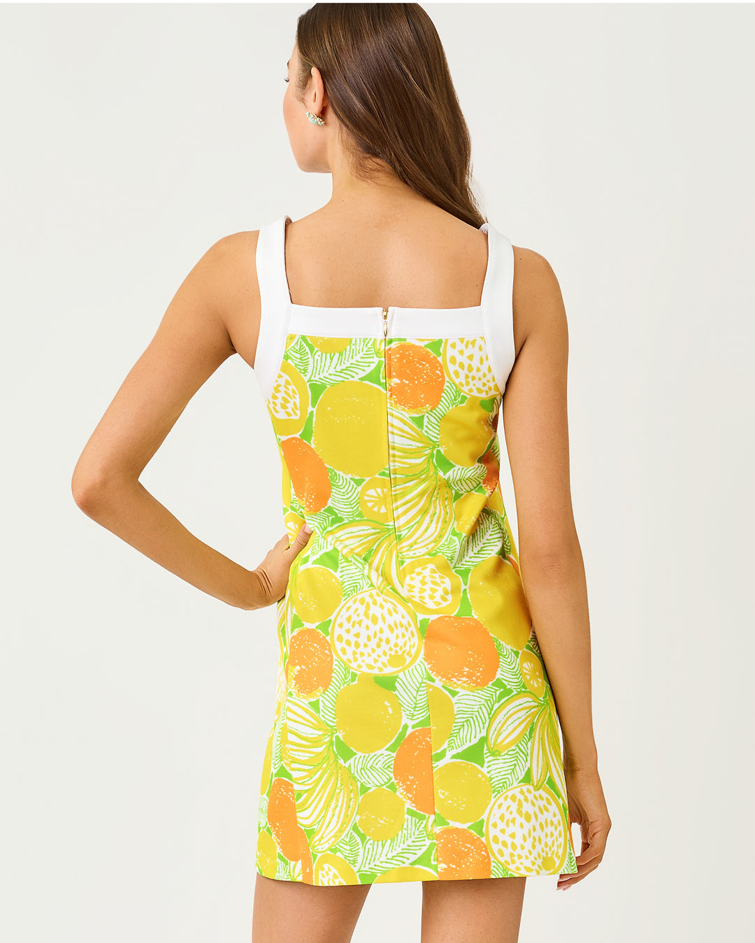 Duffy Shift Dress - Island Palm Oversized Zesty