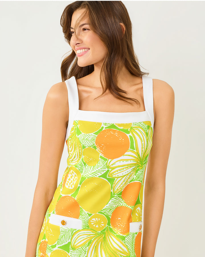 Duffy Shift Dress - Island Palm Oversized Zesty