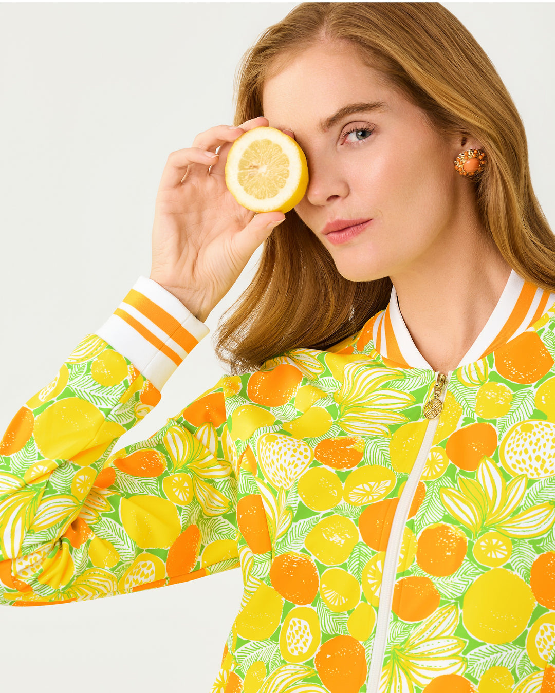 Jaydea Upf 50+ Jacket - Island Palm Zesty