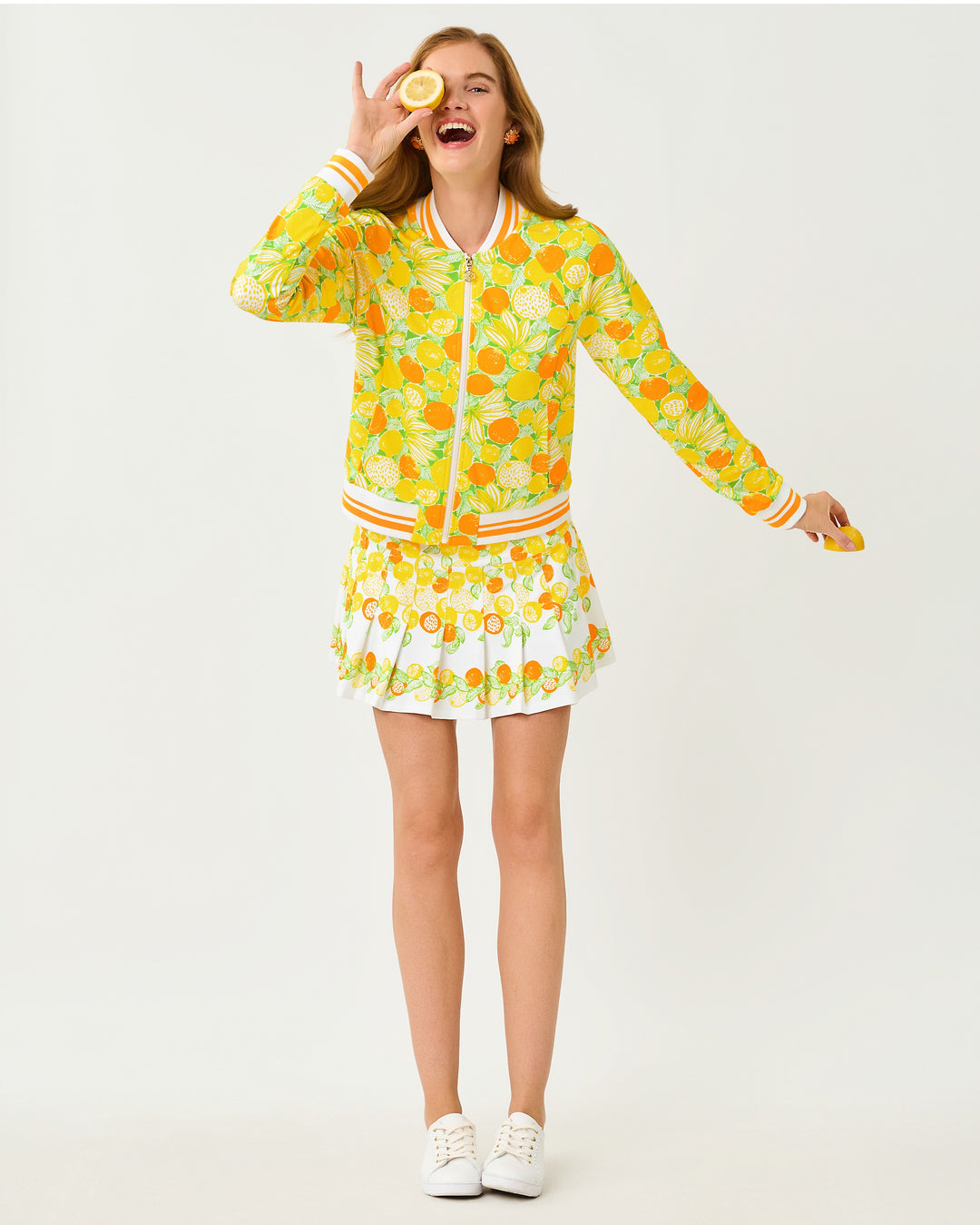 Jaydea Upf 50+ Jacket - Island Palm Zesty