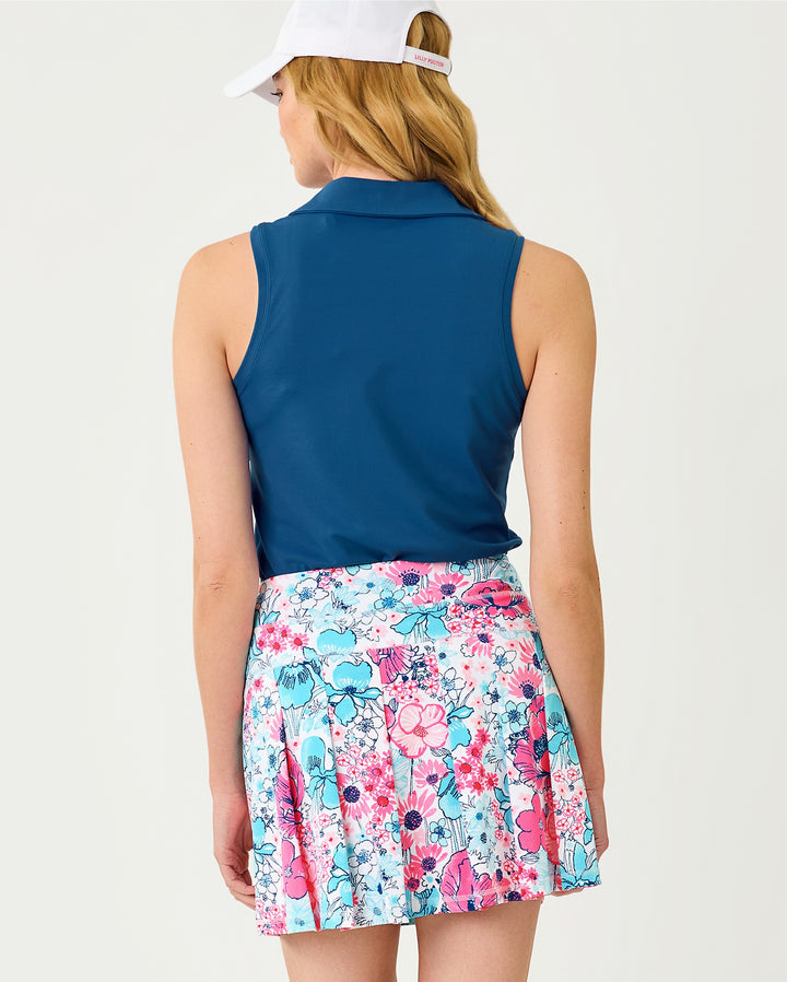 Frida Sleeveless Bow Polo - Starlight Navy
