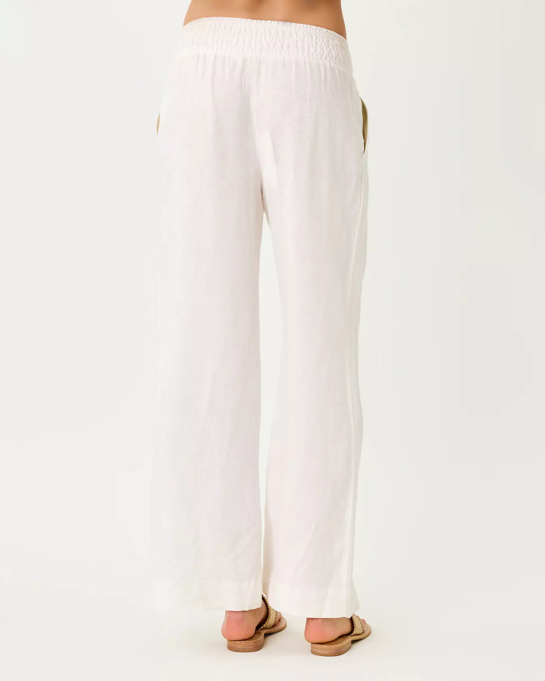 31" Mirabella High Rise Linen Palazzo Pant