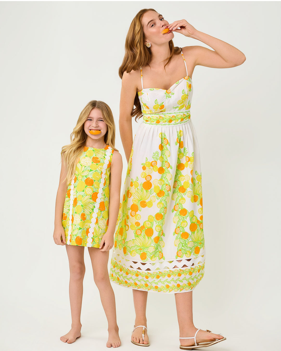 Little Lilly Classic Shift Dress - Island Palm Zesty