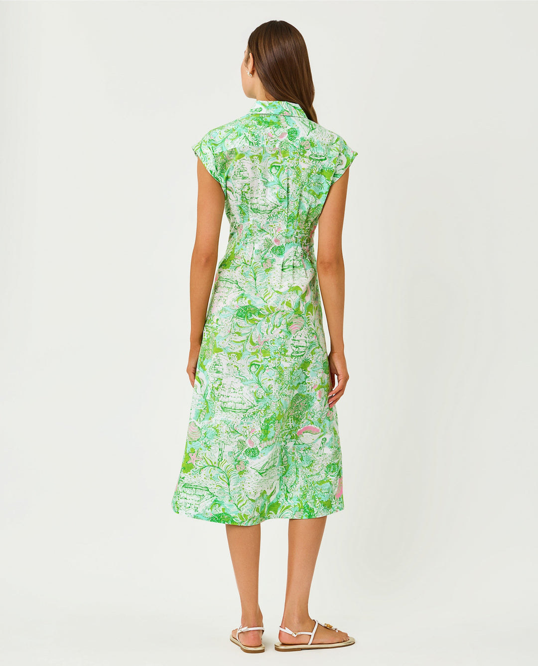 Tonya Midi Shirtdress - Resort White Ship To Shore