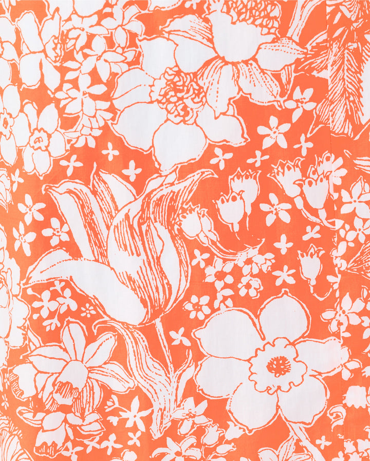 Belinda Halter Maxi Dress - Sunset Orange Budding Romance