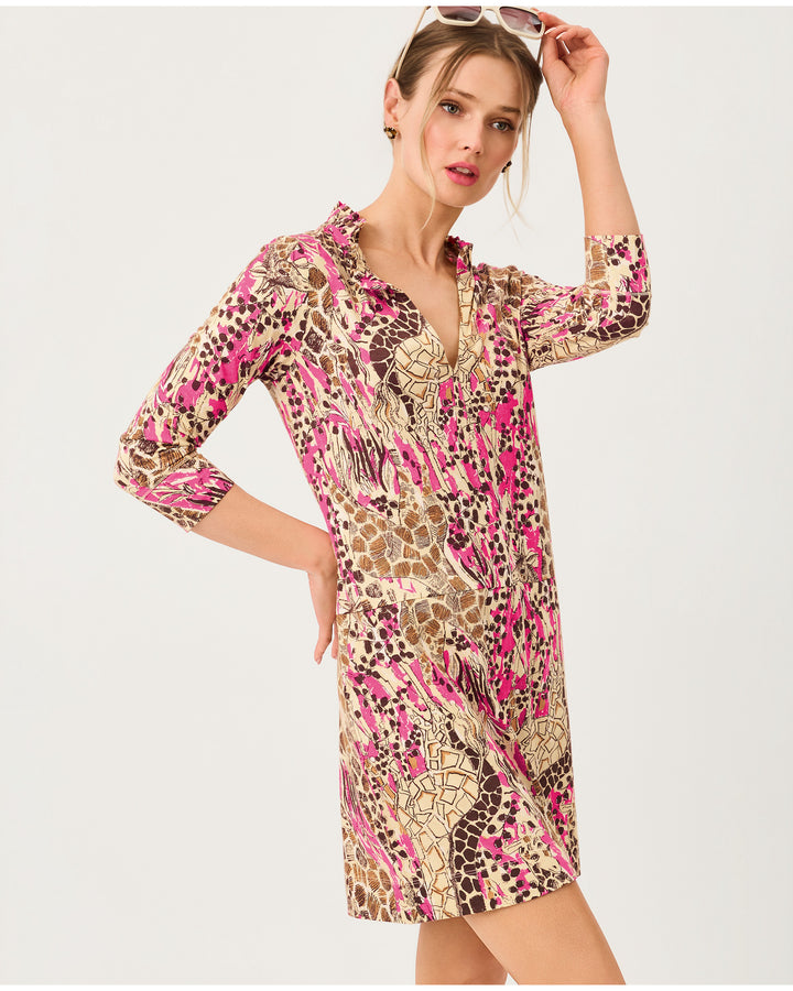 Annelie Dress - Pink Aster Sketching