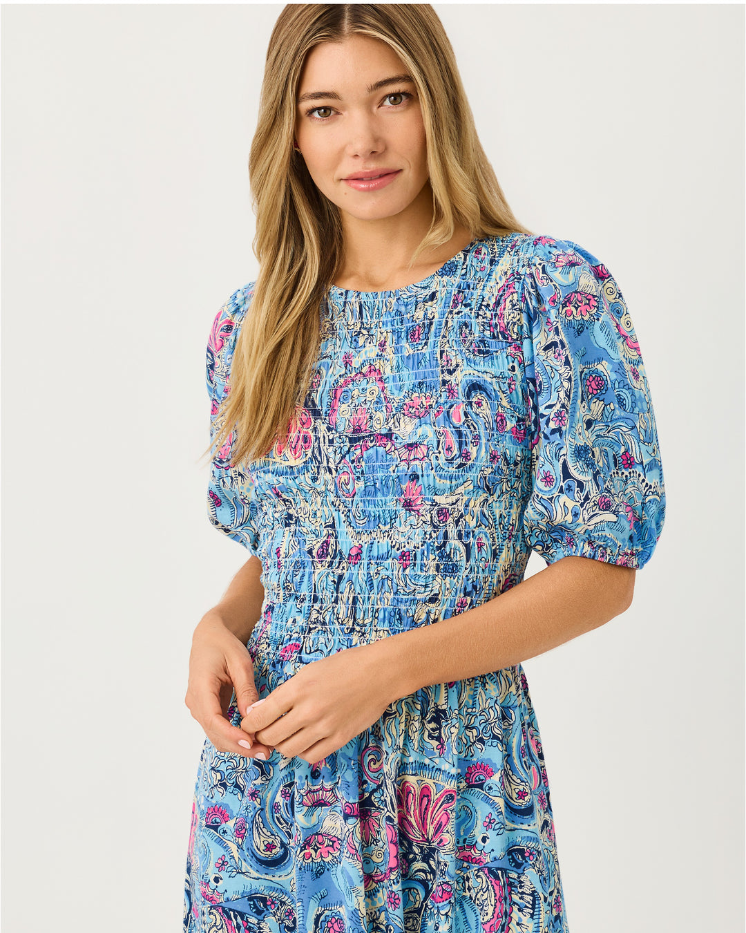 Lucila Midi Dress - Multi Paisley Parade