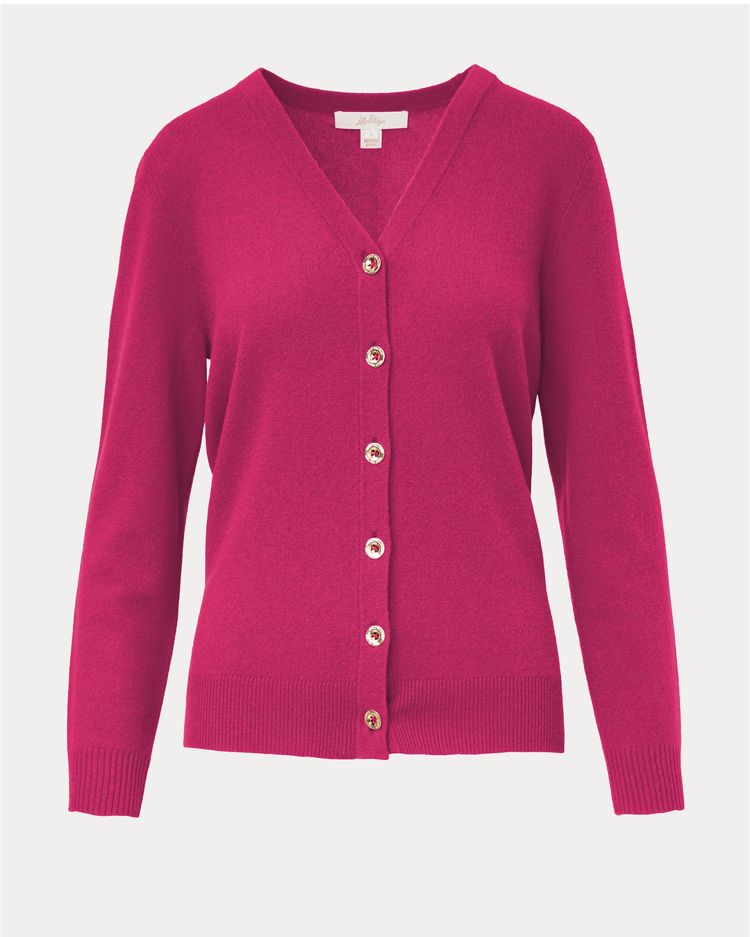 Tippery Longer Length Cashmere Cardigan - Berry Bouquet