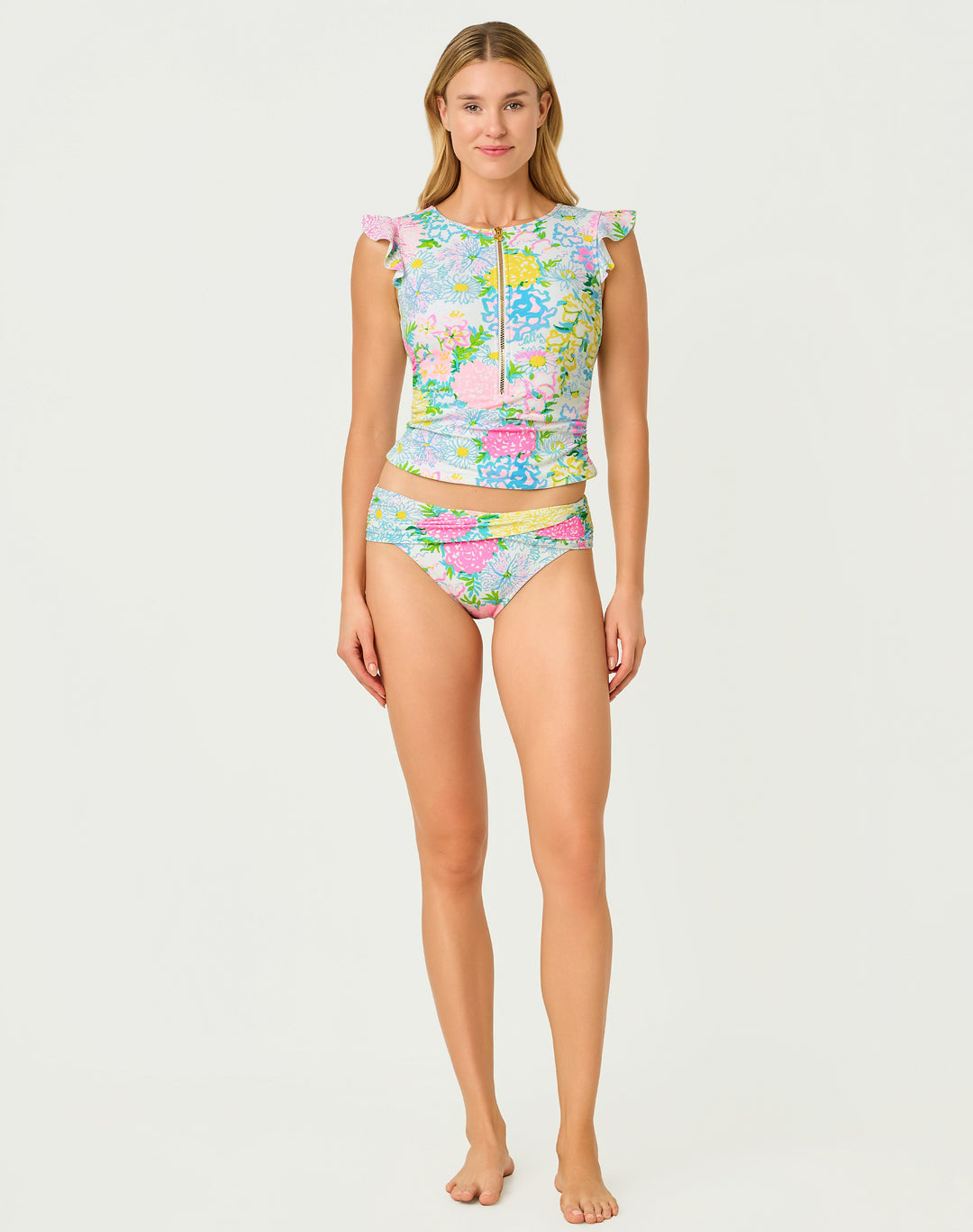 Jossette Tankini - Multi Lilly Garden