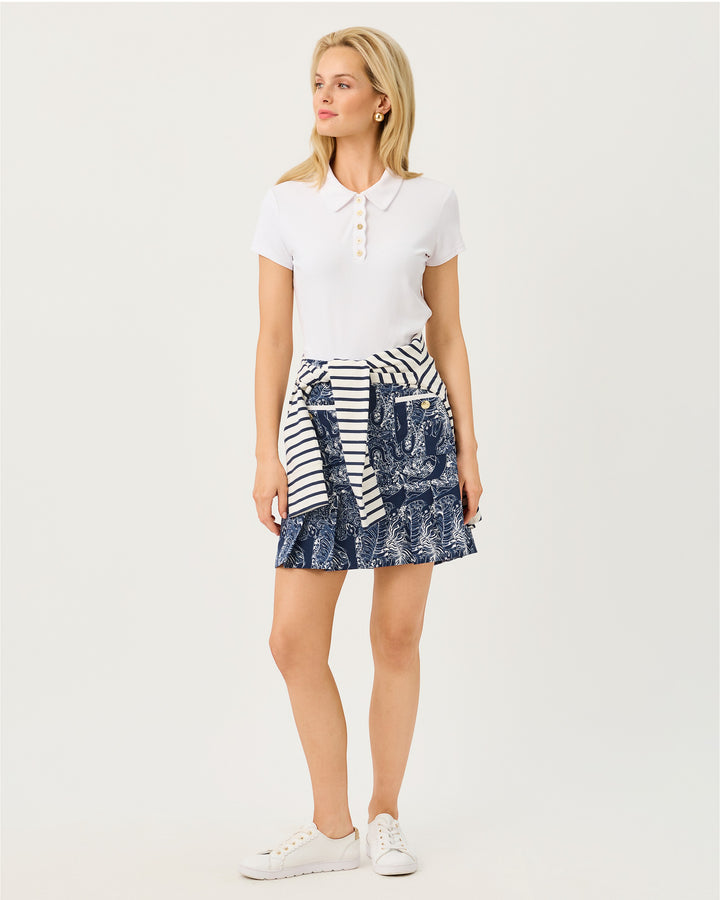 Luisa Upf 50+ Skort -  Low Tide Navy Lil Palm Prowl Golf