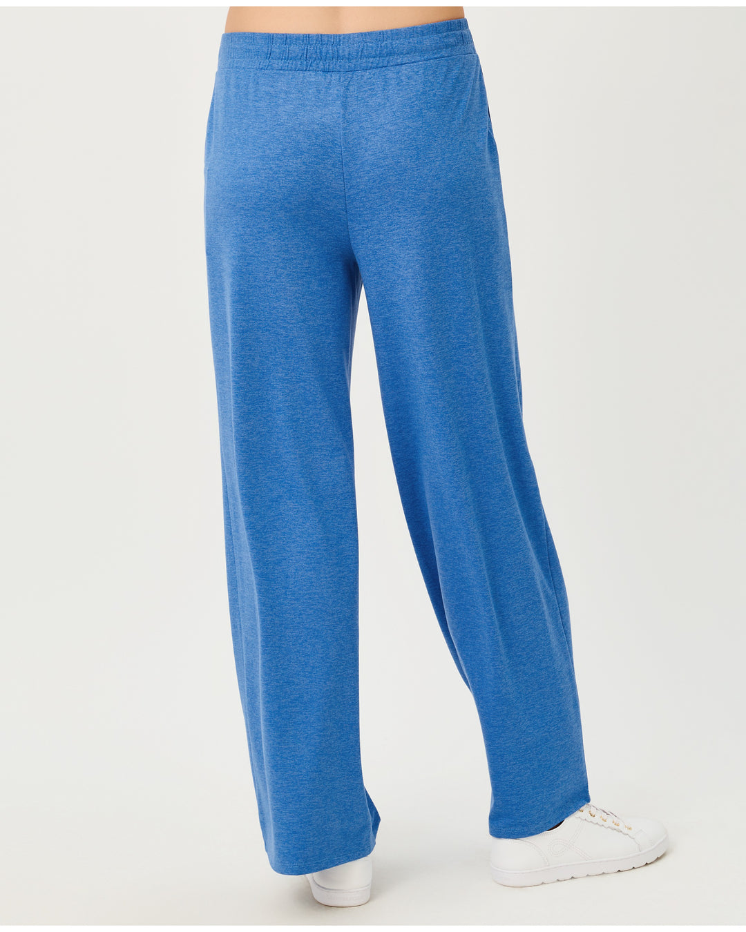 Callie Upf 50+ Wide Leg Pant - Heathered Merriweather Blue