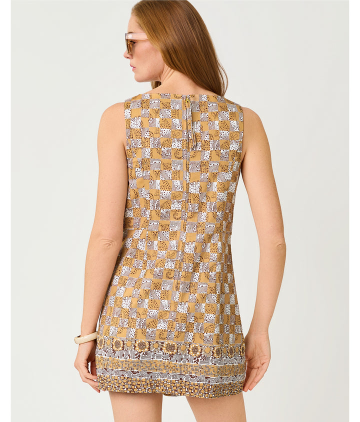 Oriana Shift Romper - Iced Latte Lil Cheeteh