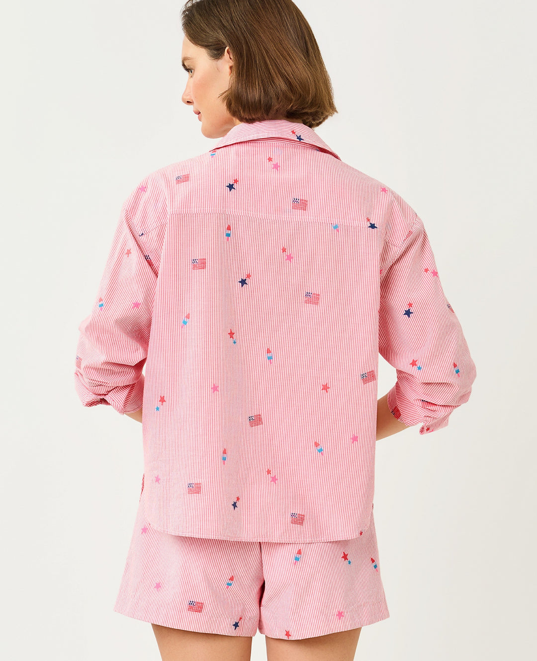 Bondi Button Down Shirt - Paradise Punch Its A 250th Celebration