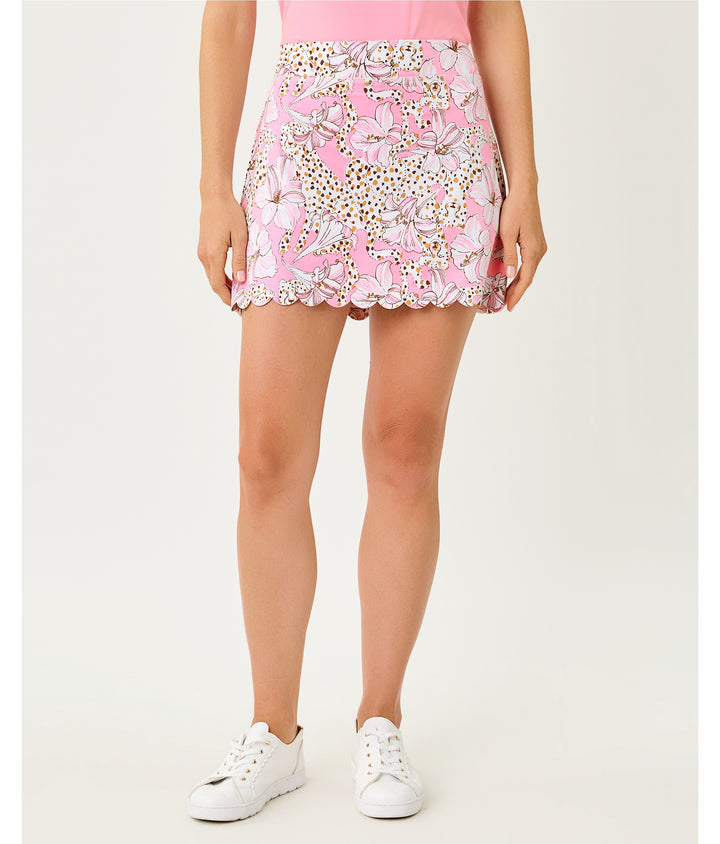 Meena Upf 50+ Scallop Skort - Conch Shell Pink Wildness
