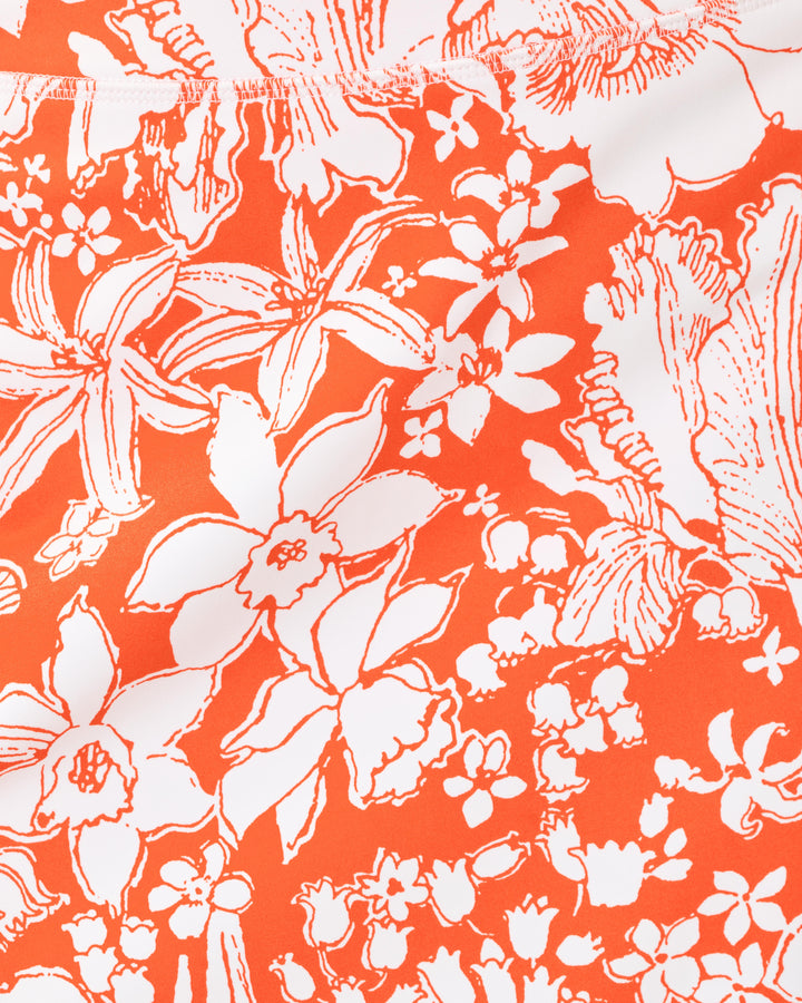 Jolena Upf 50+ Skort - Sunset Orange Budding Romance