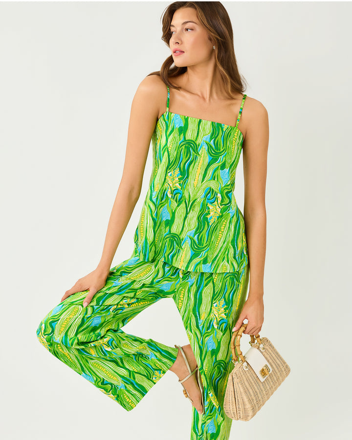 Jesslyn Top - Turquoise Tide Sweet Corn