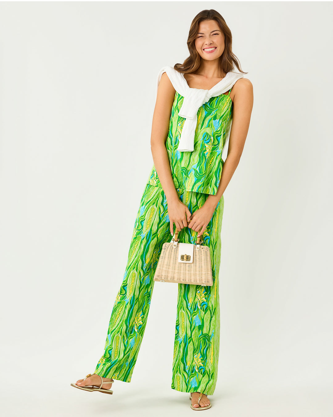 Jesslyn Top - Turquoise Tide Sweet Corn