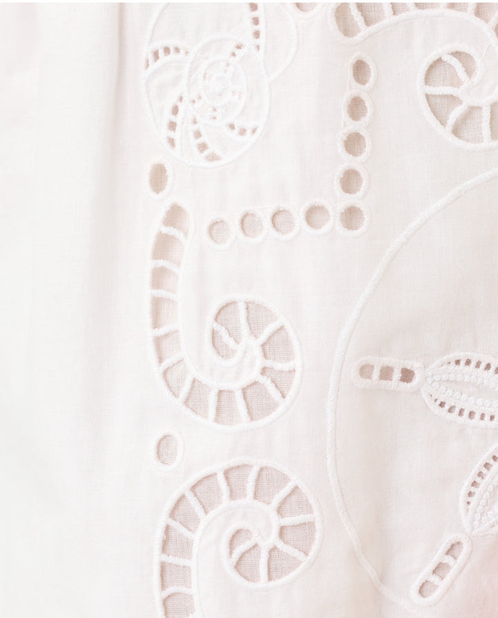 Kilah Eyelet Short - Resort White Shell Of A Time