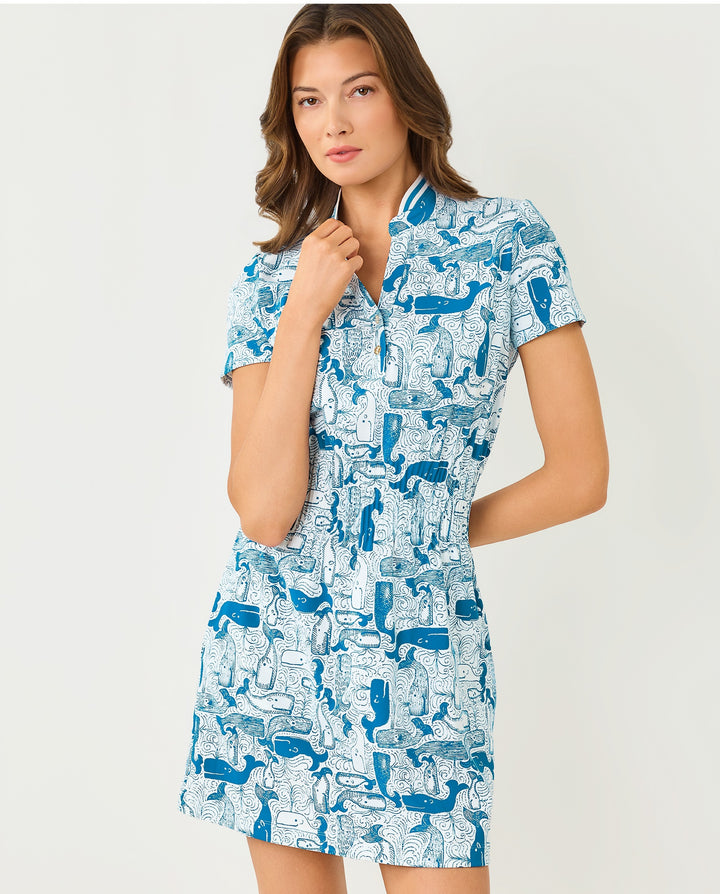 Love Upf 50+ Active Dress - Nassau Blue Thar She Blows