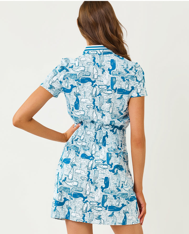 Love Upf 50+ Active Dress - Nassau Blue Thar She Blows