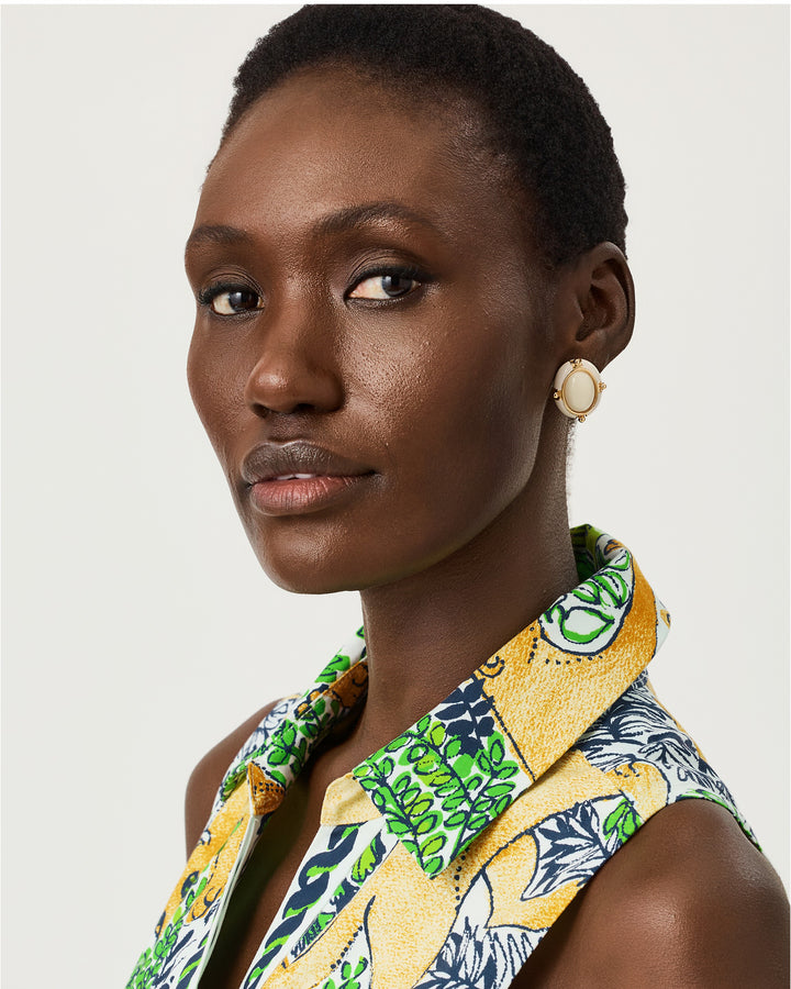Palm Prowl Earrings - Coconut