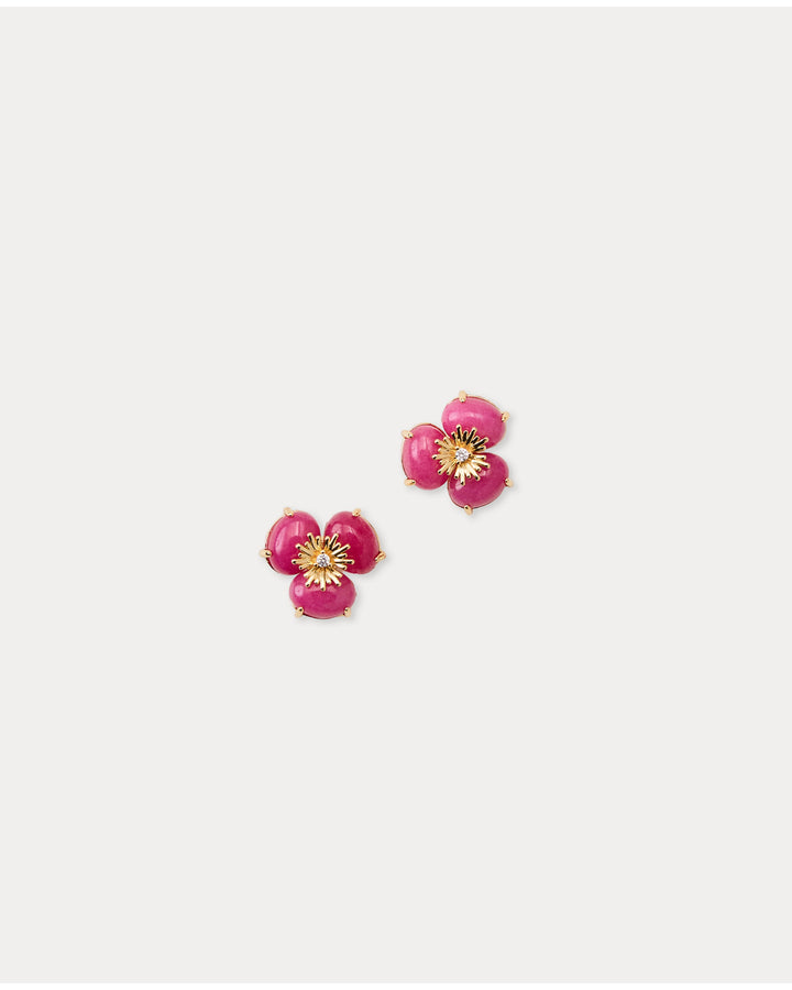 Camouflage Catwalk Earring - Pink Aster