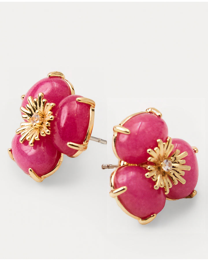 Camouflage Catwalk Earring - Pink Aster
