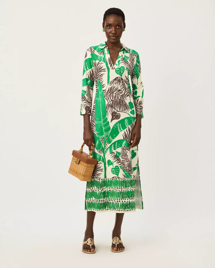 UPF 50+ Mandi Midi Dress - Vanilla Spice