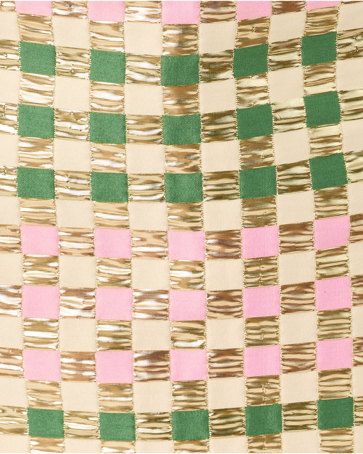 Sarissa Mini Skirt - Oregano Golden Gingham