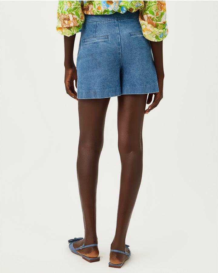 Sarissa Stretch Denim Short - Sympeony Wash