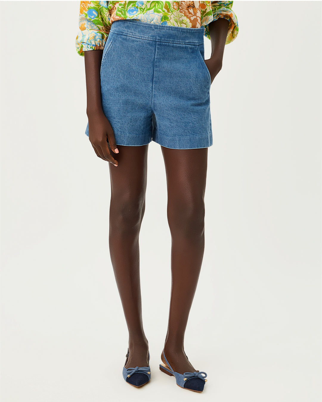 Sarissa Stretch Denim Short - Sympeony Wash