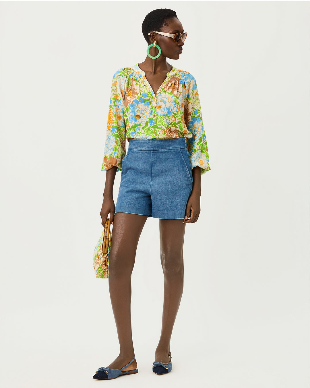 Sarissa Stretch Denim Short - Sympeony Wash
