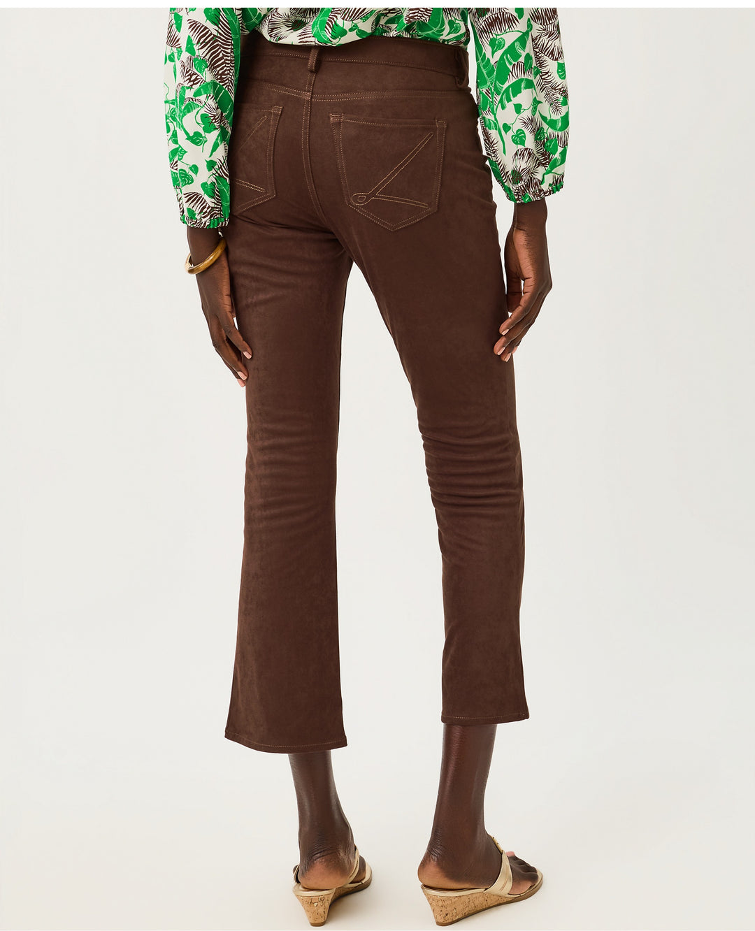 Annet High Rise Crop Flare Pant - Coco Beach