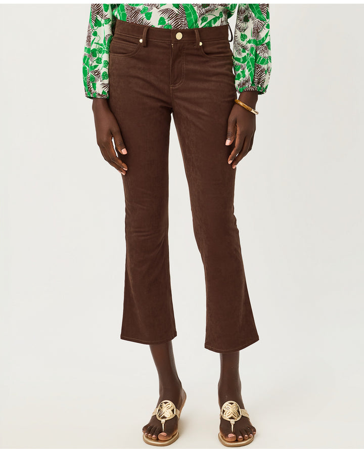 Annet High Rise Crop Flare Pant - Coco Beach