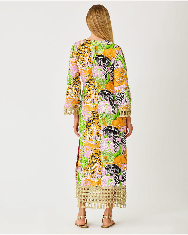 Strothers Stretch Maxi Shift Dress - Multi Lillys Zoo